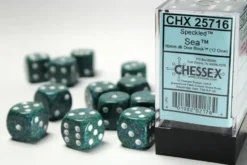 Speckled: Sea - d6, 12 st (16 mm, prickar)