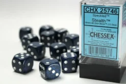 Speckled: Stealth - d6, 12 st (16 mm, prickar)