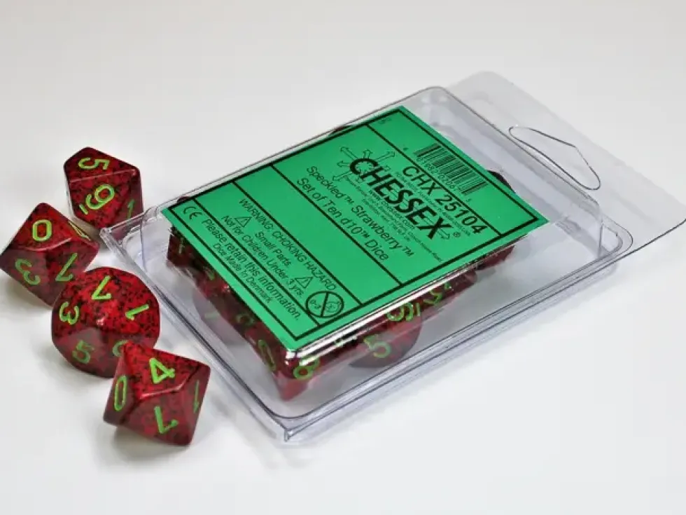Speckled: Strawberry - d10, 10 st