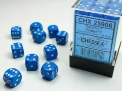 Speckled - Water - d6, 36 st (12 mm, prickar)