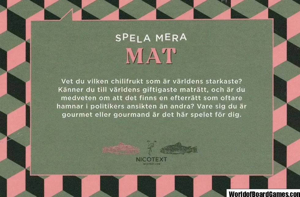 Spela Mera: Mat