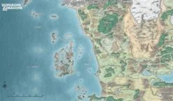 Spelmatta: Dungeons & Dragons - Faerun Map (XL)