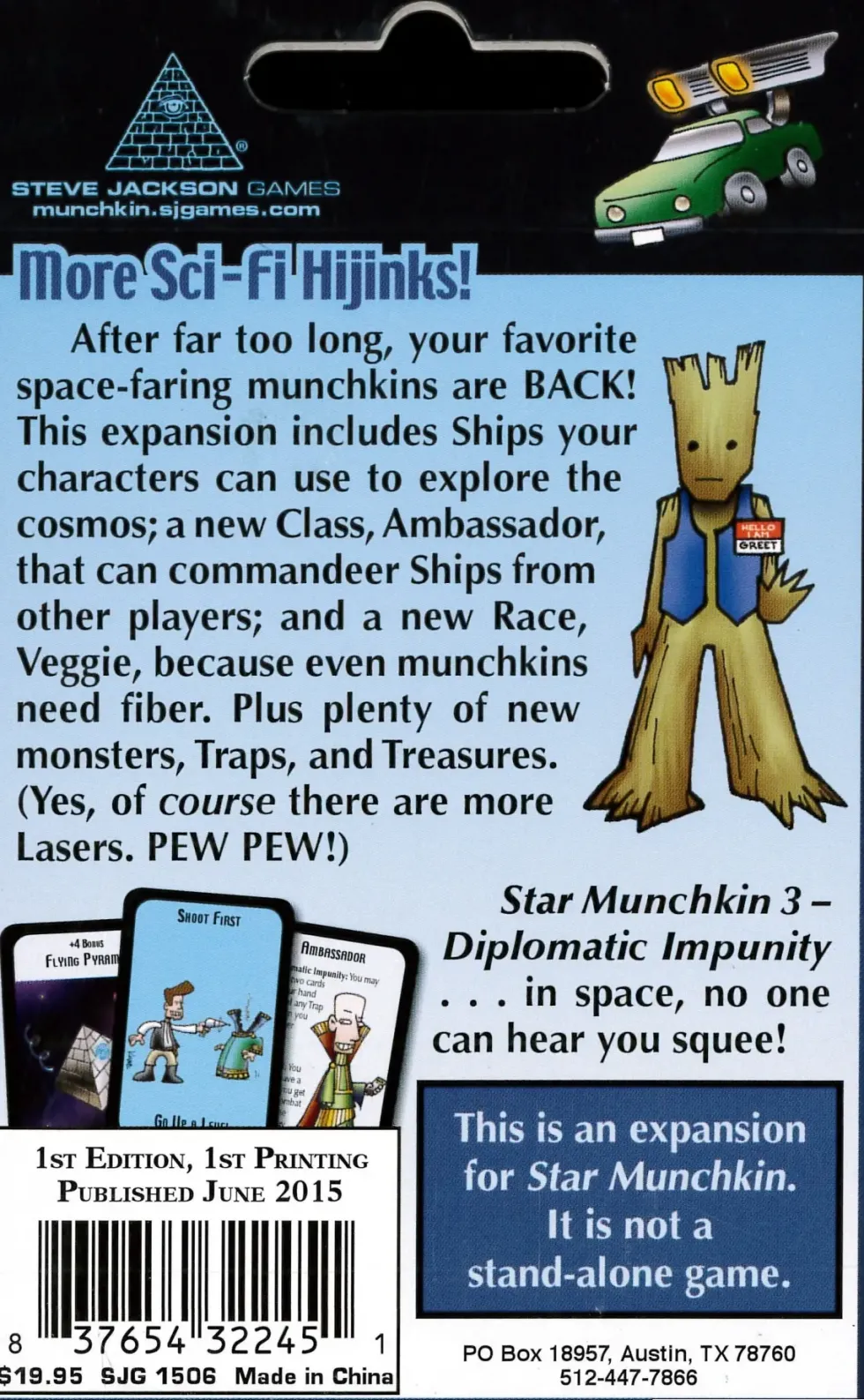 Star Munchkin 3: Diplomatic Impunity (Exp.)
