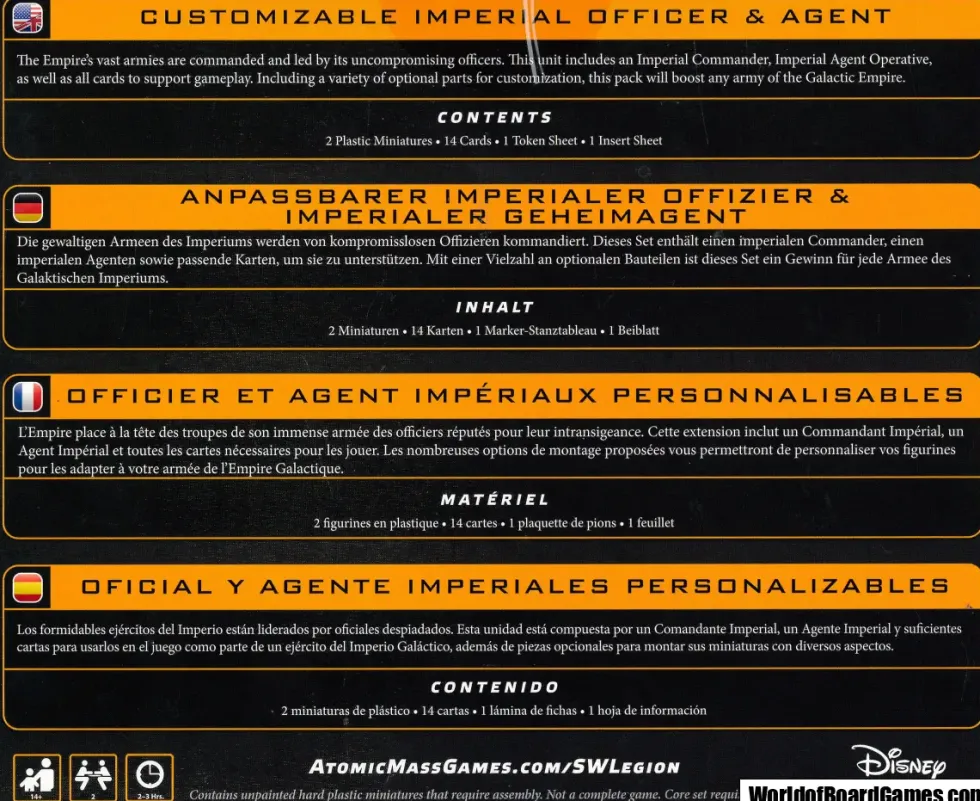 Star Wars: Legion - Customizable Imperial Officer & Agent (Exp.)