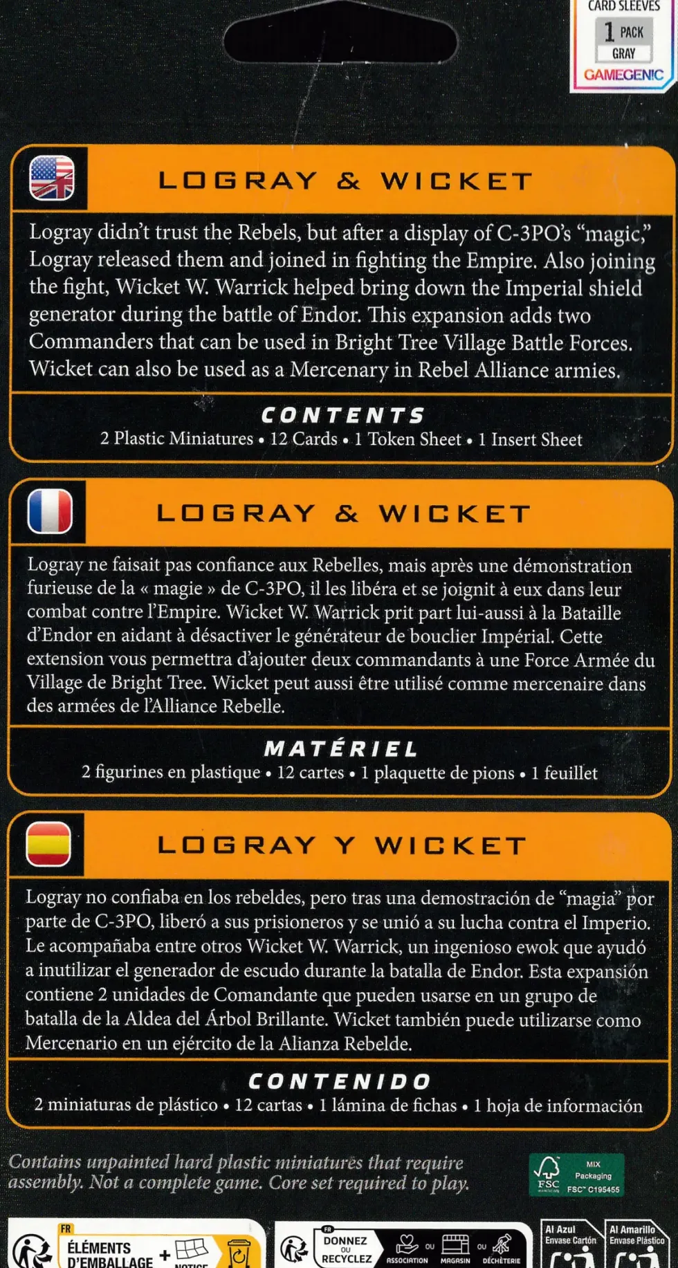 Star Wars: Legion - Logray & Wicket Commander Expansion (Exp.)