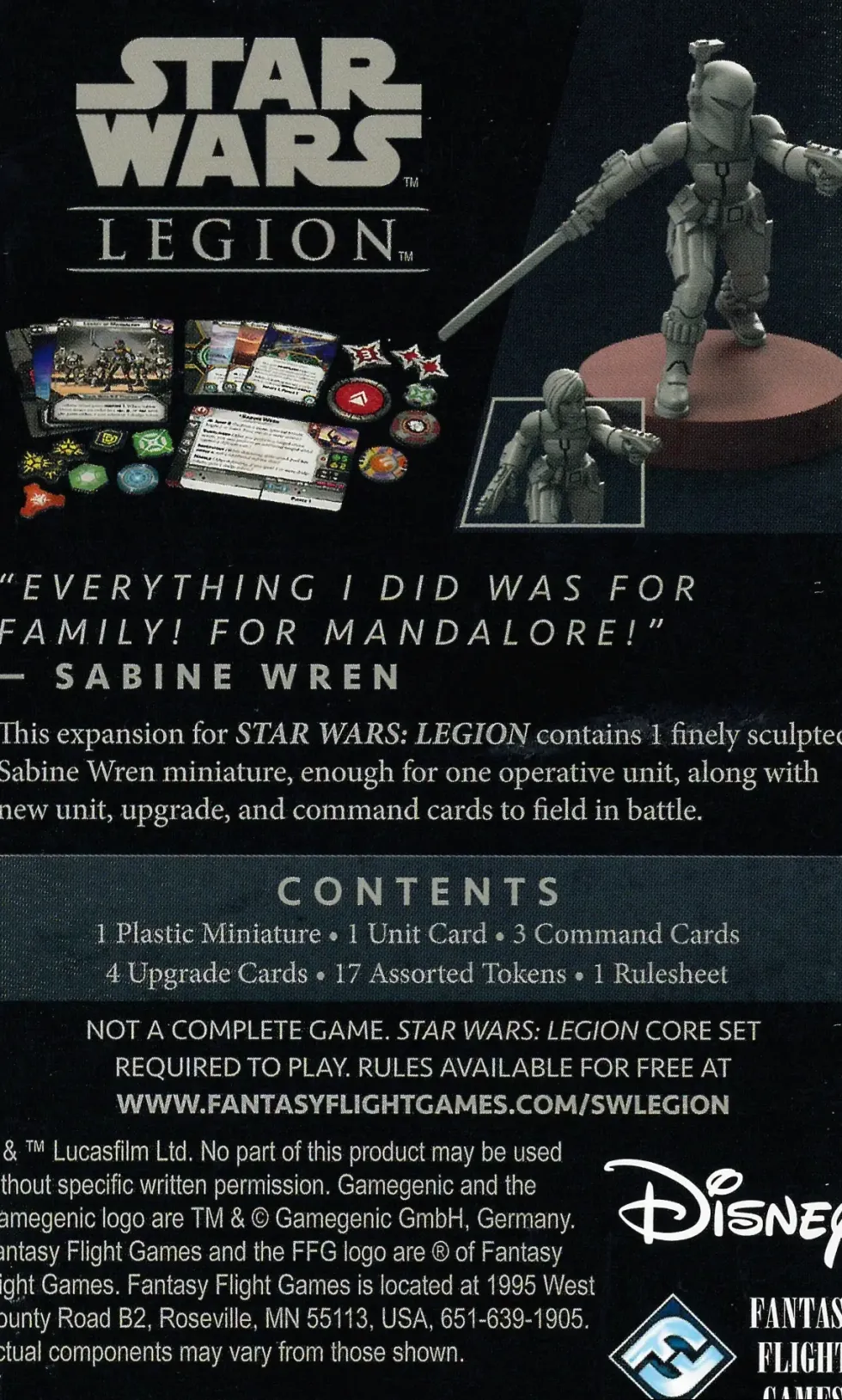 Star Wars: Legion - Sabine Wren