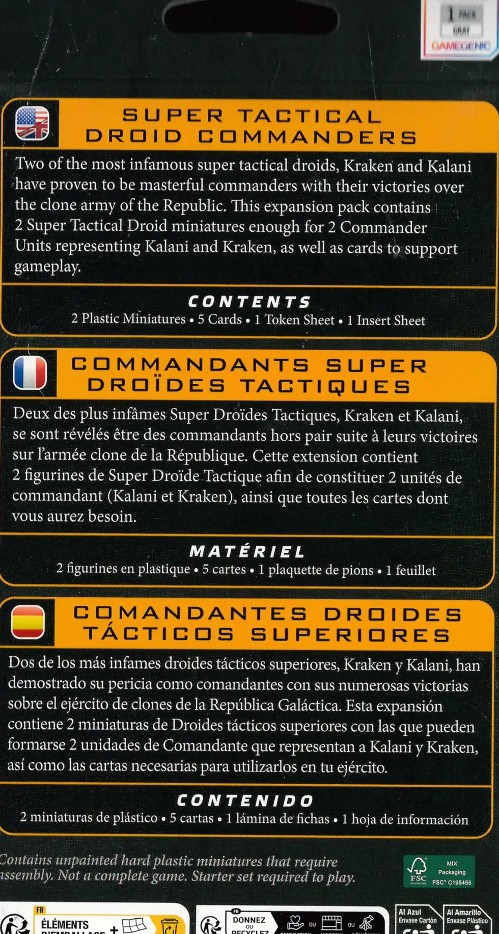 Star Wars: Legion - Super Tactical Droid Commanders (Exp.)