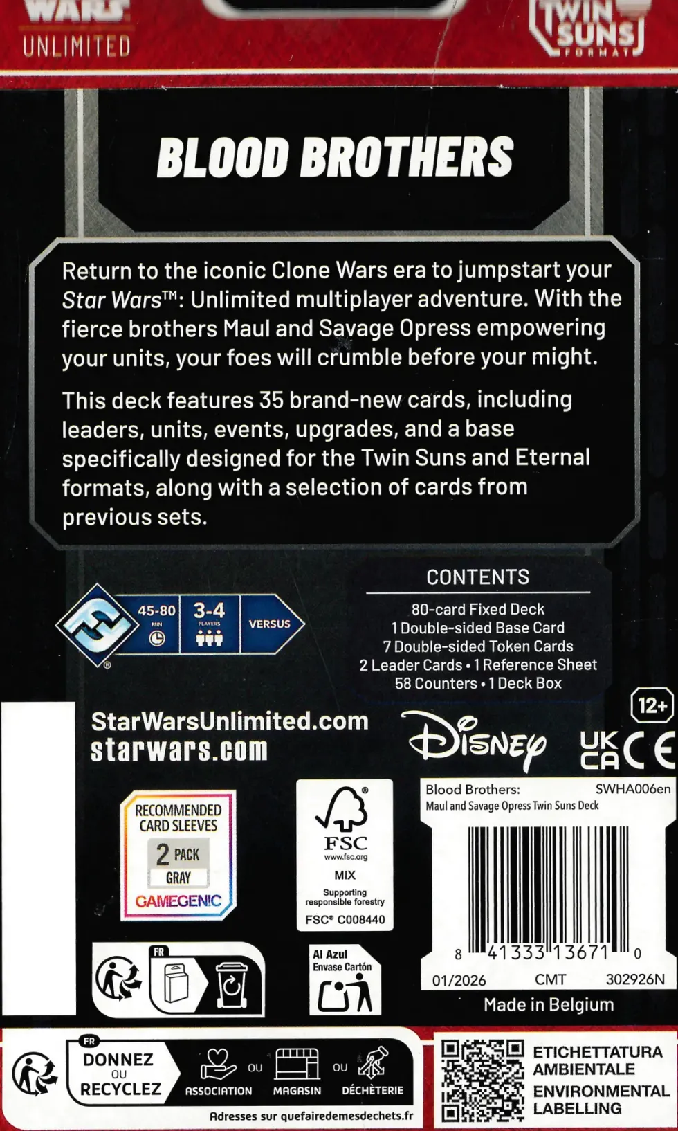 Star Wars: Unlimited - Twin Suns - Blood Brothers