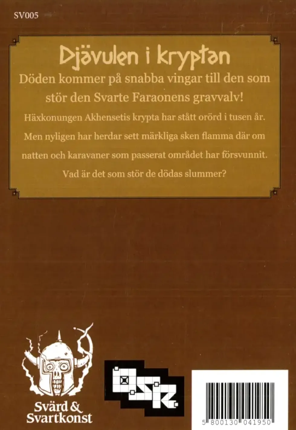 Svärd & Svartkonst RPG: Djävulen i kryptan