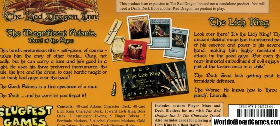 The Red Dragon Inn: Allies - Adonis vs. the Lich King (Exp.)