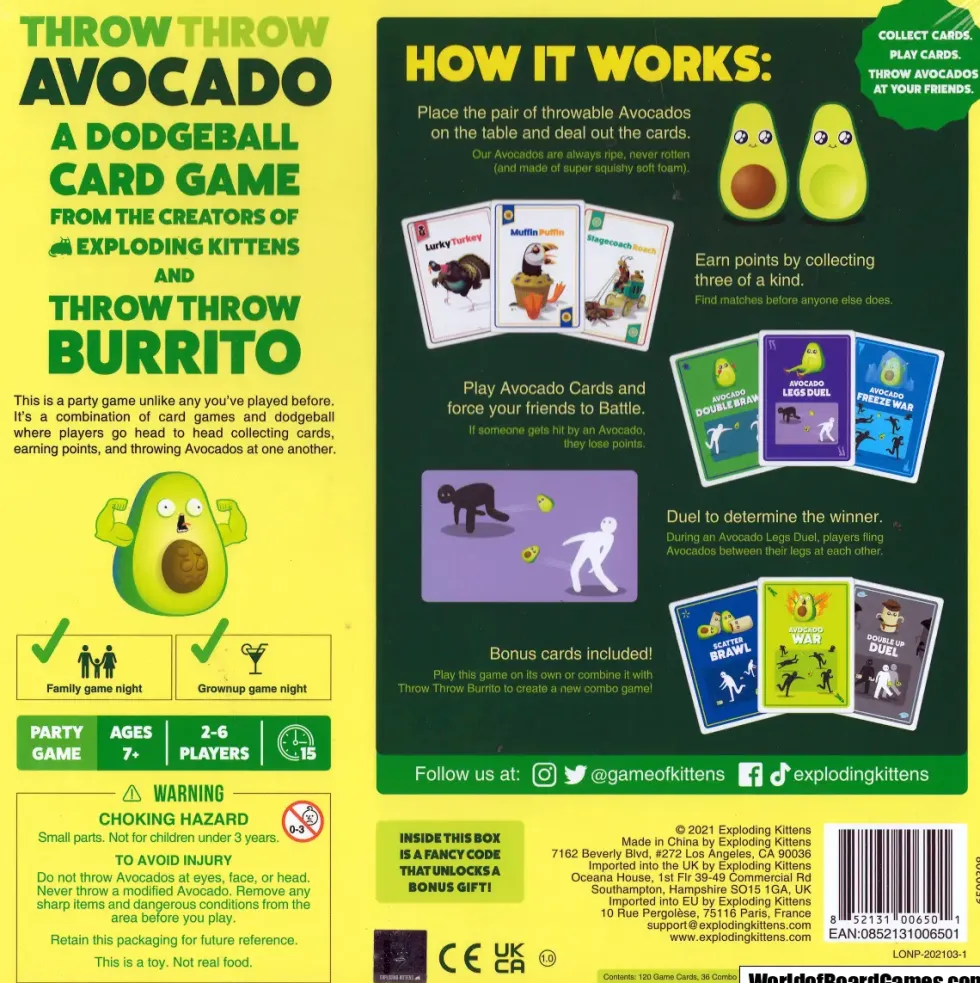 Throw Throw Avocado