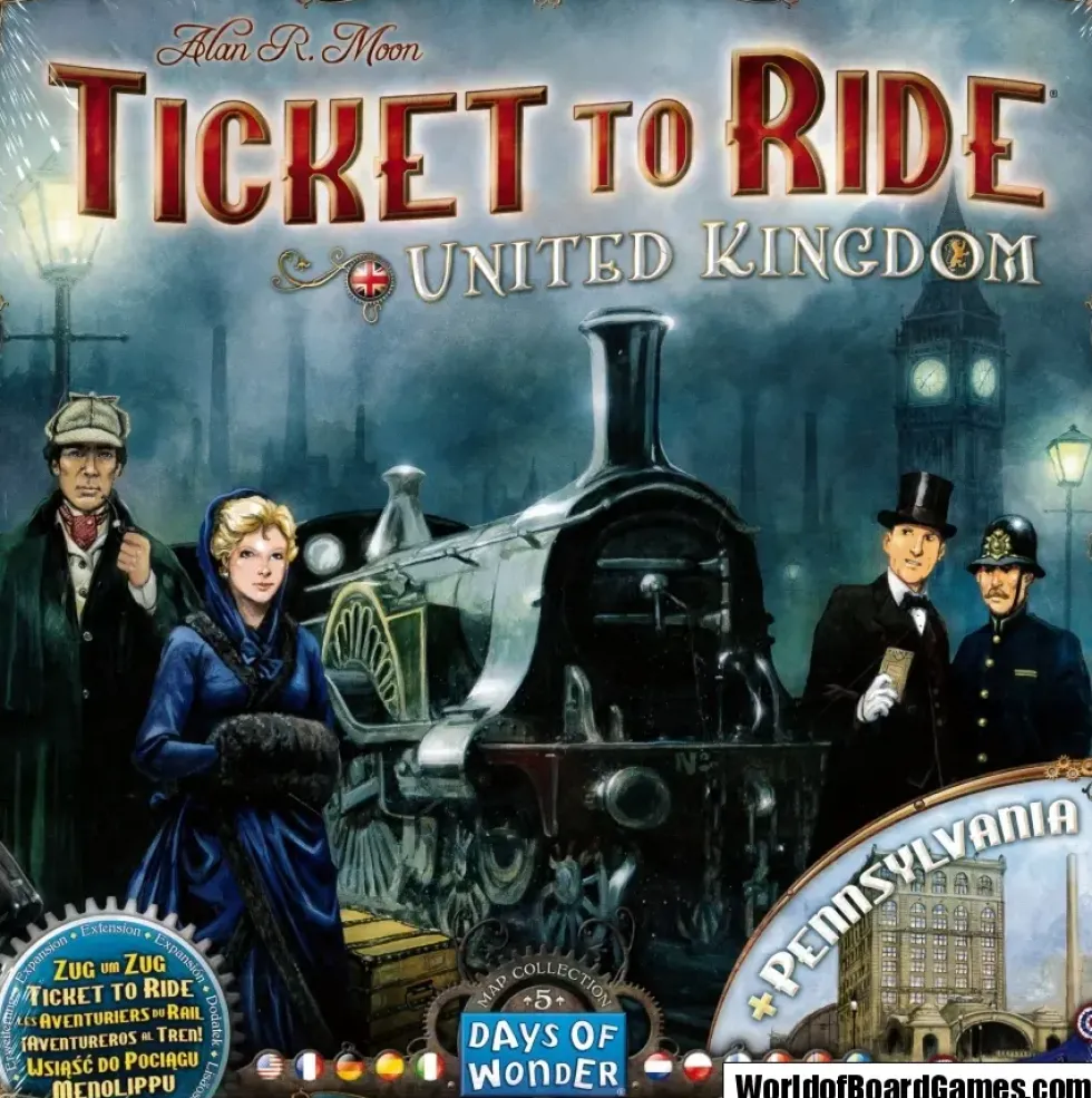 Ticket to Ride Map Collection: Volume 5 - United Kingdom & Pennsylvania (Exp.)