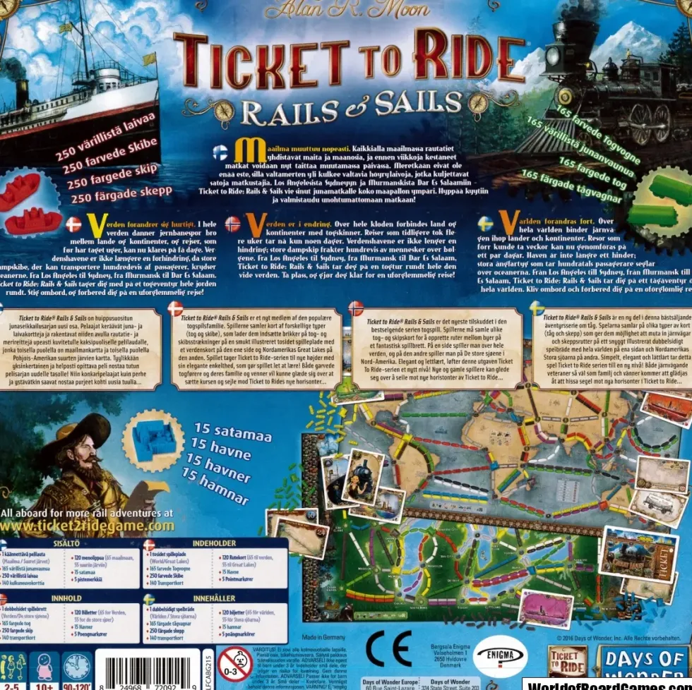 Ticket to Ride: Rails & Sails (SVE)