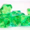 Translucent Gemini - Green-Teal/Yellow - d10, 10 st