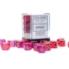 Translucent Gemini - Red-Violet/Gold - d6, 36 st (12 mm, prickar)