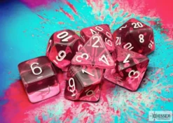Translucent - Pink/White - Dice Set