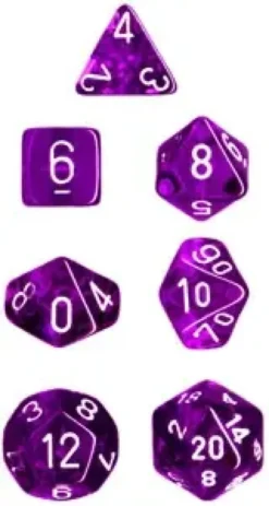 Translucent - Purple - Dice Set