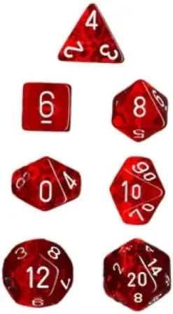 Translucent - Red - Dice Set