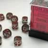 Translucent - Smoke/White - d6, 36 st (12 mm, prickar)