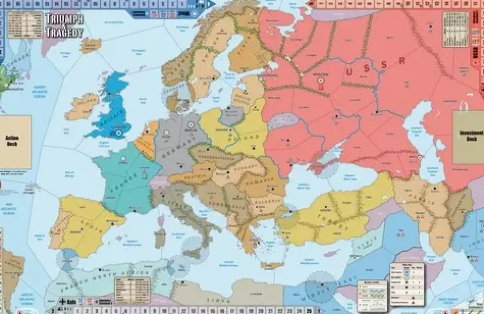 Triumph and Tragedy - Mounted Map 2nd Edition
