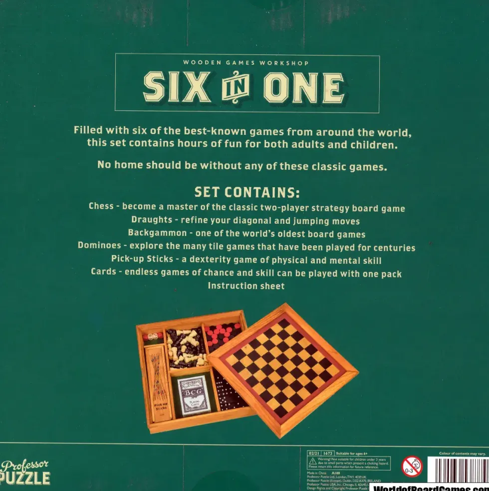 Träspel: Six in One (Professor Puzzle)