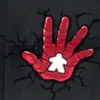 T-shirt: Mr. Meeple - Iron Man Hand Meeple (Grey) - 5X-Large