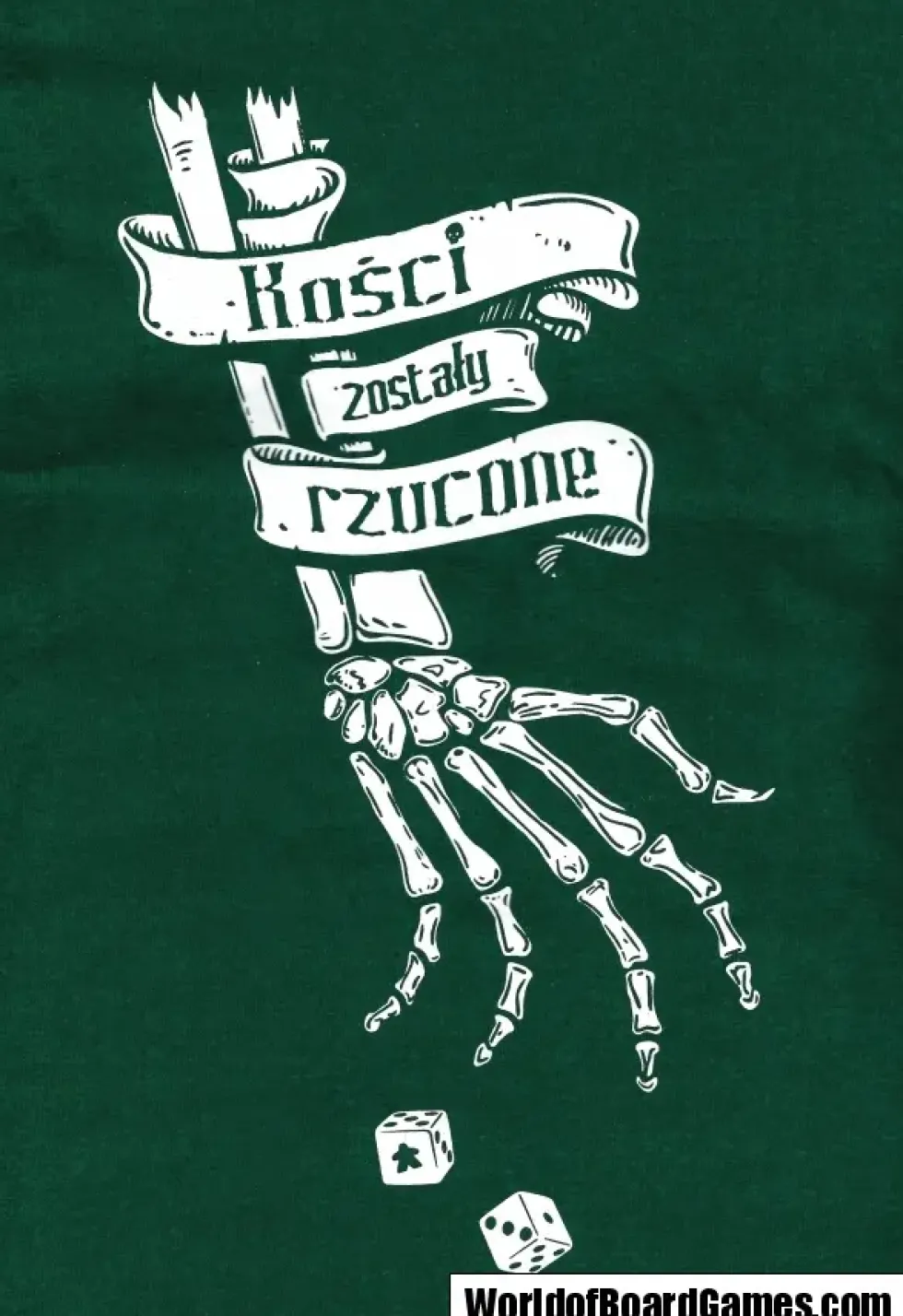 T-shirt: Mr. Meeple - Kosci Zostaly Rzucone (Green) - X-Large