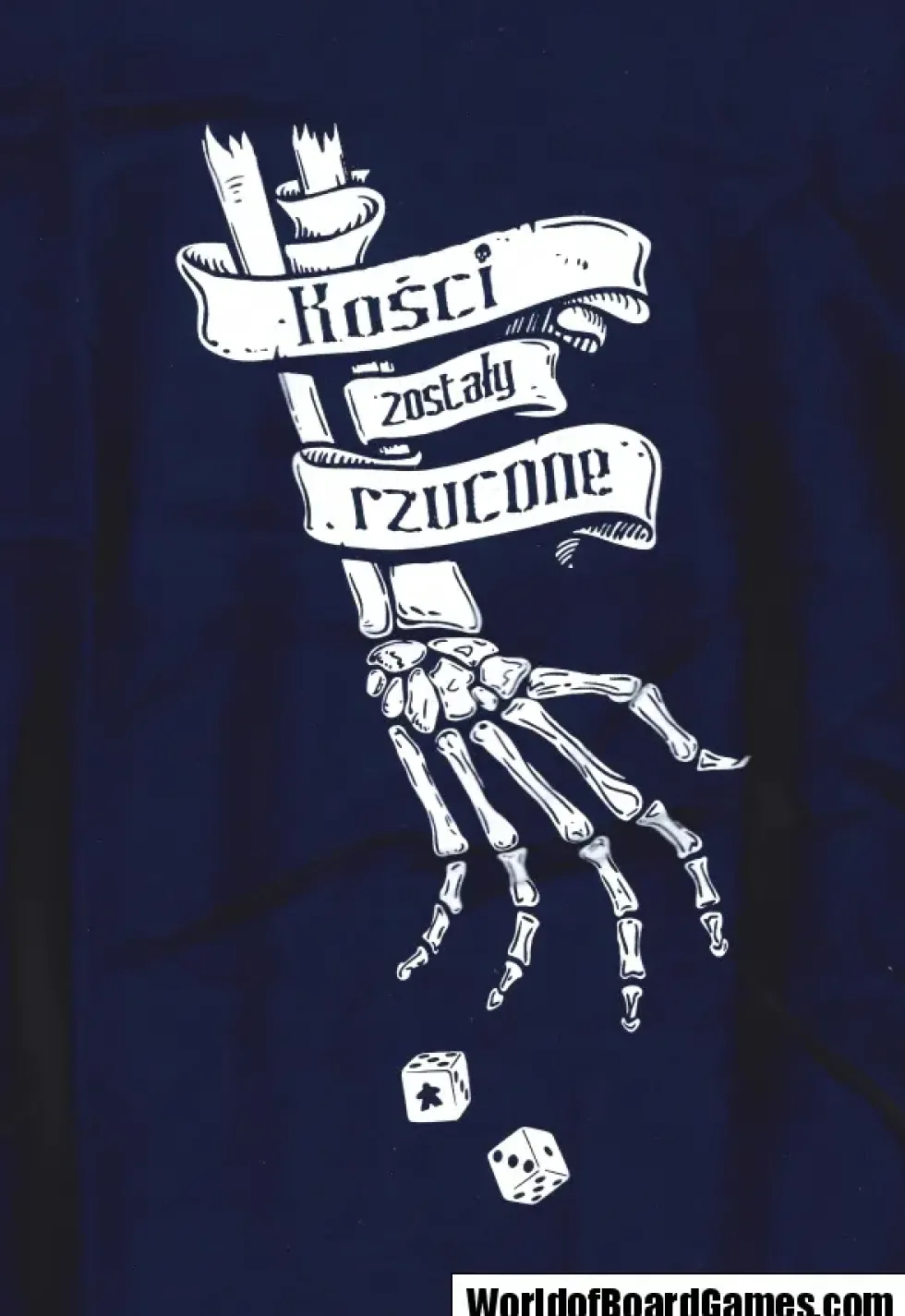 T-shirt: Mr. Meeple - Kosci Zostaly Rzucone (Navy) - Woman's X-Large
