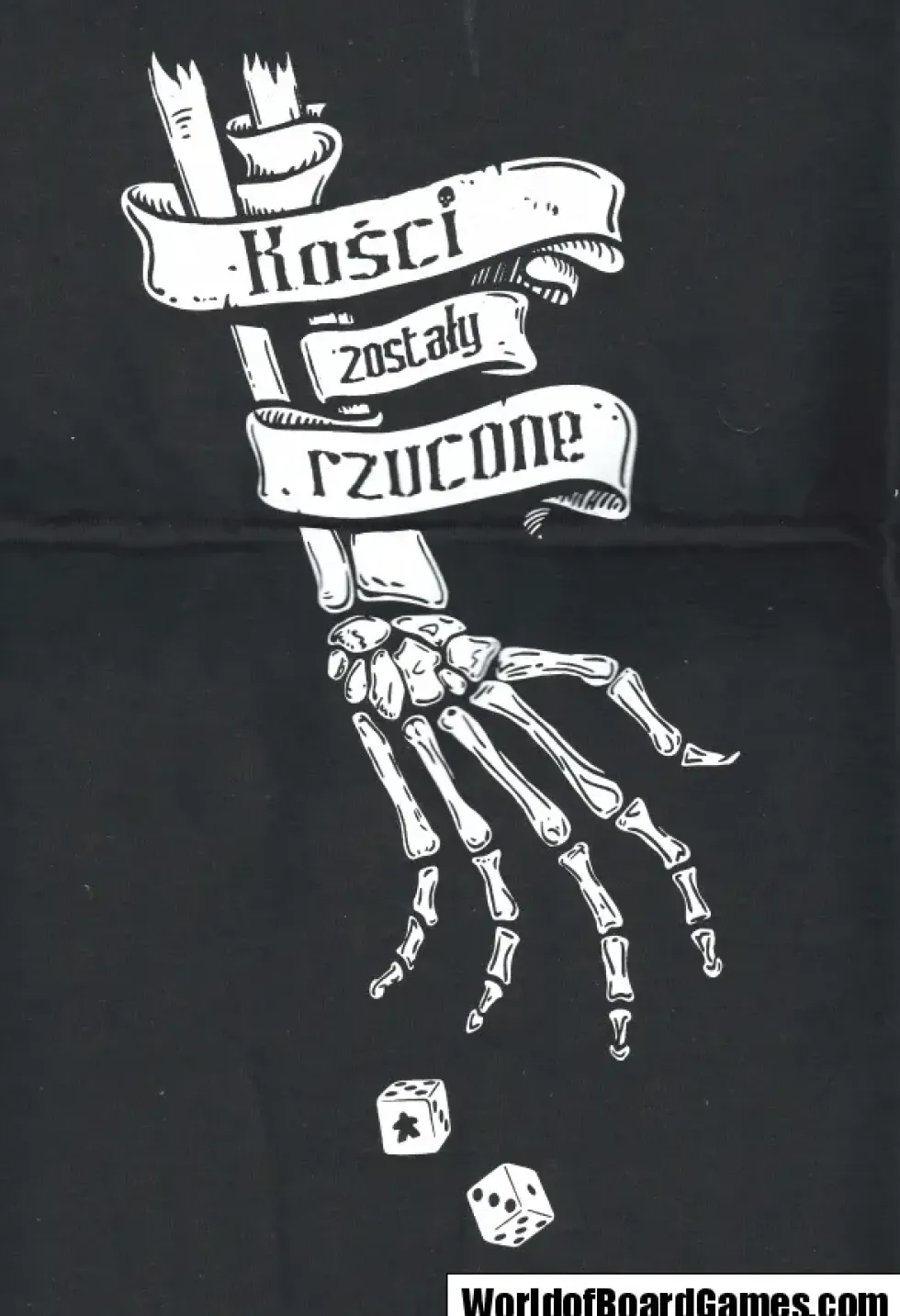 T-shirt: Mr. Meeple - Kosci Zostaly Rzucone (Dark Grey) - Woman's 2X-Large