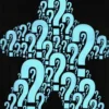 T-shirt: Mr. Meeple - ???, Light Blue Meeple (Black) - Large