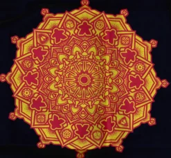 T-shirt: Mr. Meeple - Mandala (Black) - 5X-Large