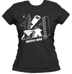 T-shirt: Mr. Meeple - Meeple-Man (Black) - Woman's 2X-Large