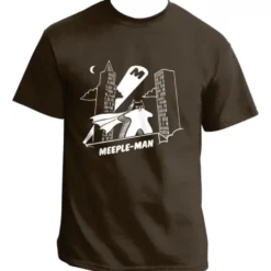 T-shirt: Mr. Meeple - Meeple-Man (Brown) - 2X-Large
