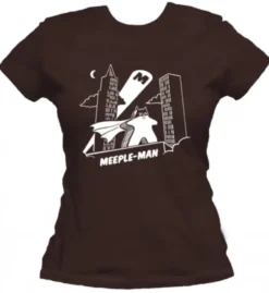 T-shirt: Mr. Meeple - Meeple-Man (Brown) - Woman's X-Large