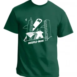 T-shirt: Mr. Meeple - Meeple-Man (Green) - Small