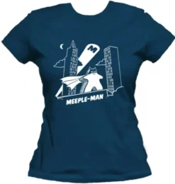 T-shirt: Mr. Meeple - Meeple-Man (Navy) - Woman's Small