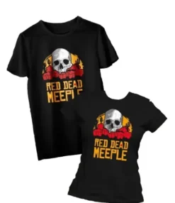 T-shirt: Mr. Meeple - Red Dead Meeple (Black) - 5X-Large