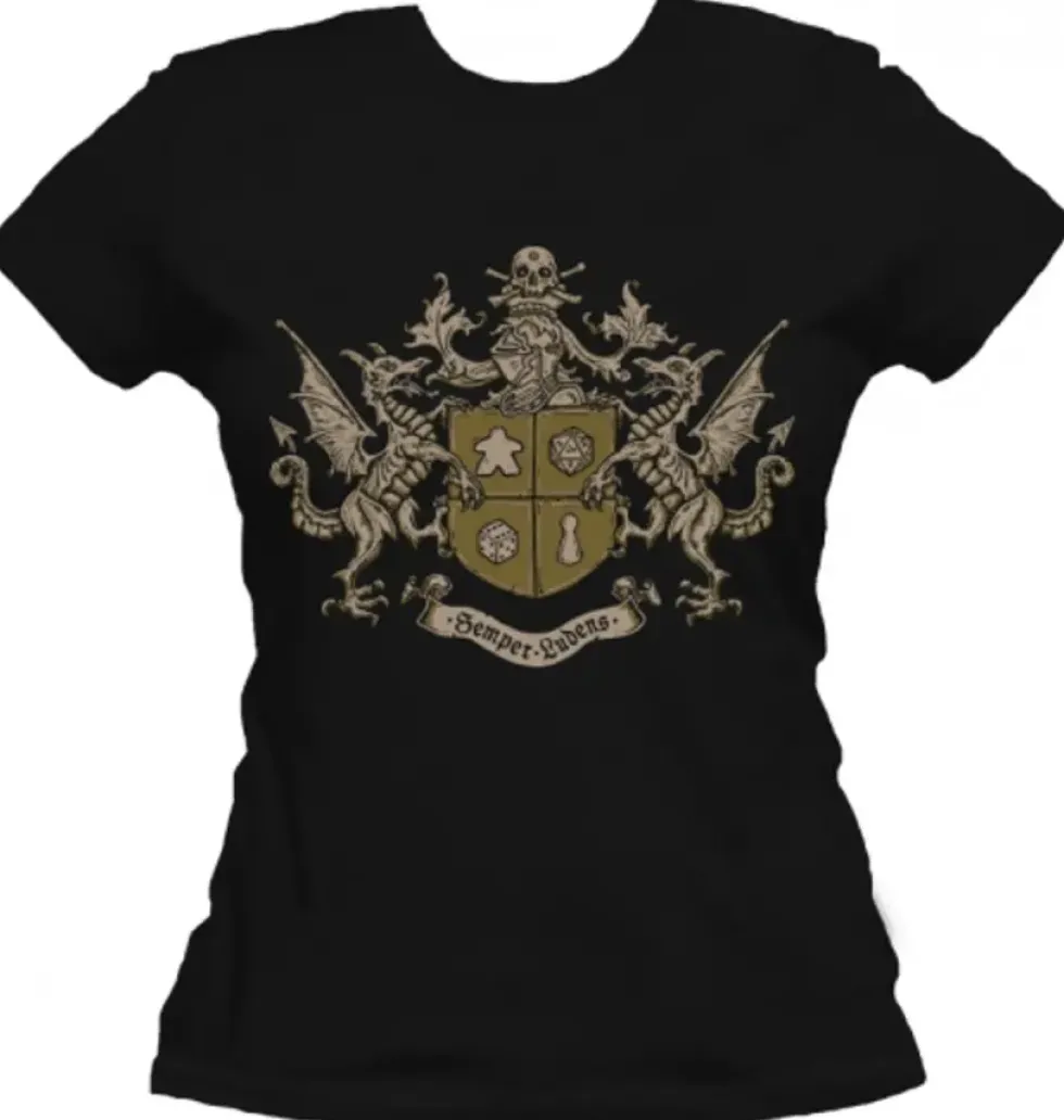 T-shirt: Mr. Meeple - Semper Ludens (Black) - Woman's 2X-Large