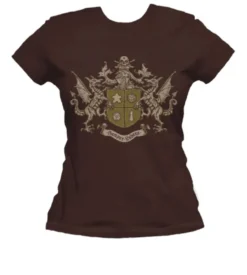 T-shirt: Mr. Meeple - Semper Ludens (Brown) - Woman's X-Large