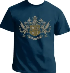T-shirt: Mr. Meeple - Semper Ludens (Dark Blue) - 3X-Large