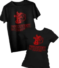 T-shirt: Mr. Meeple - Stranger Games (Black) - Woman's Medium