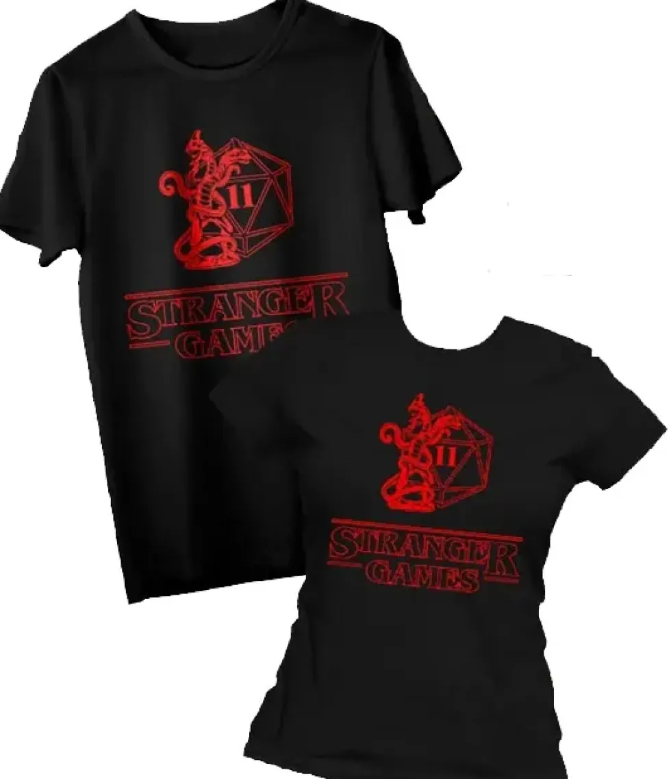 T-shirt: Mr. Meeple - Stranger Games (Black) - 3X-Large