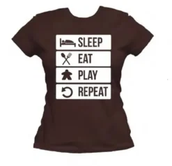 T-shirt: Mr. Meeple - To Do List (Brown) - Woman's X-Large