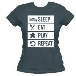 T-shirt: Mr. Meeple - To Do List (Grey) - Woman's X-Large