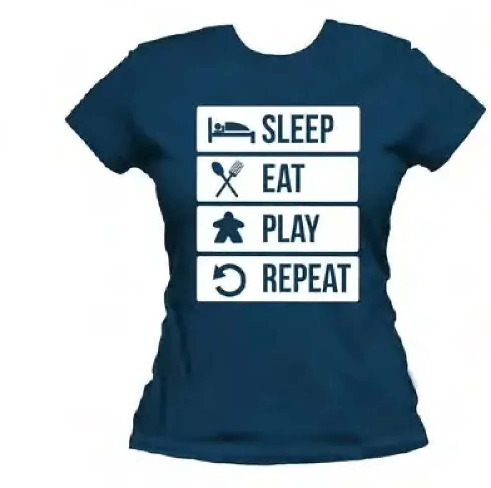 T-shirt: Mr. Meeple - To Do List (Navy) - Woman's X-Large