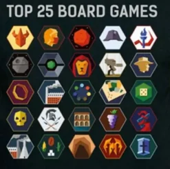 T-shirt: Mr. Meeple - Top 25 Board Games (Black) - Woman's 2X-Large