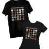 T-shirt: Mr. Meeple - Top 25 Board Games (Black) - Woman's Large