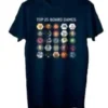 T-shirt: Mr. Meeple - Top 25 Board Games (Navy) - 4X-Large