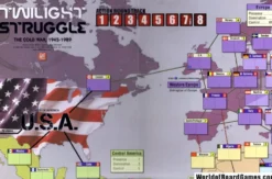 Twilight Struggle Deluxe Mounted Mapboard