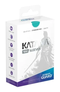 Ultimate Guard Katana Sleeves Standard Size Turquoise (100) (66 x 91 mm)